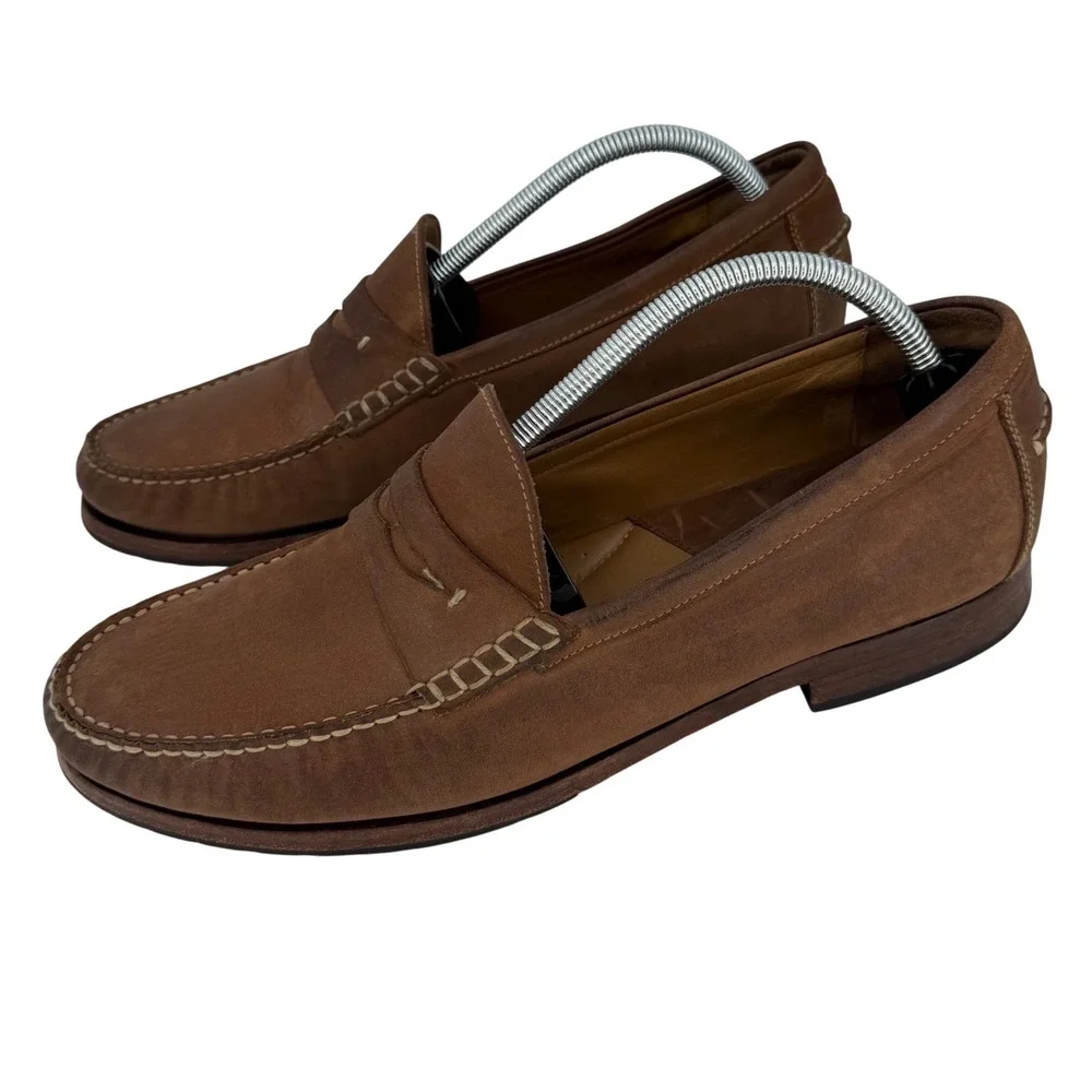 Johnston & Murphy‎ Penny Loafers Quiet Luxury Menswear Ivy League 12M Sheepskin